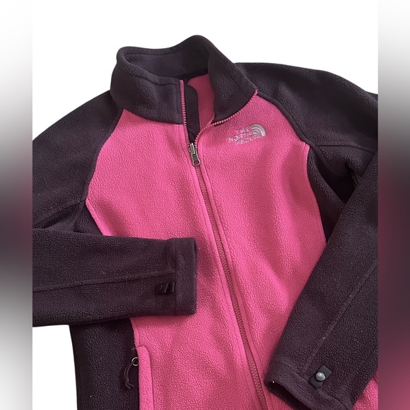 The North Face Fleece Jacket Pink Brown Womens Small - Picture 1 of 5